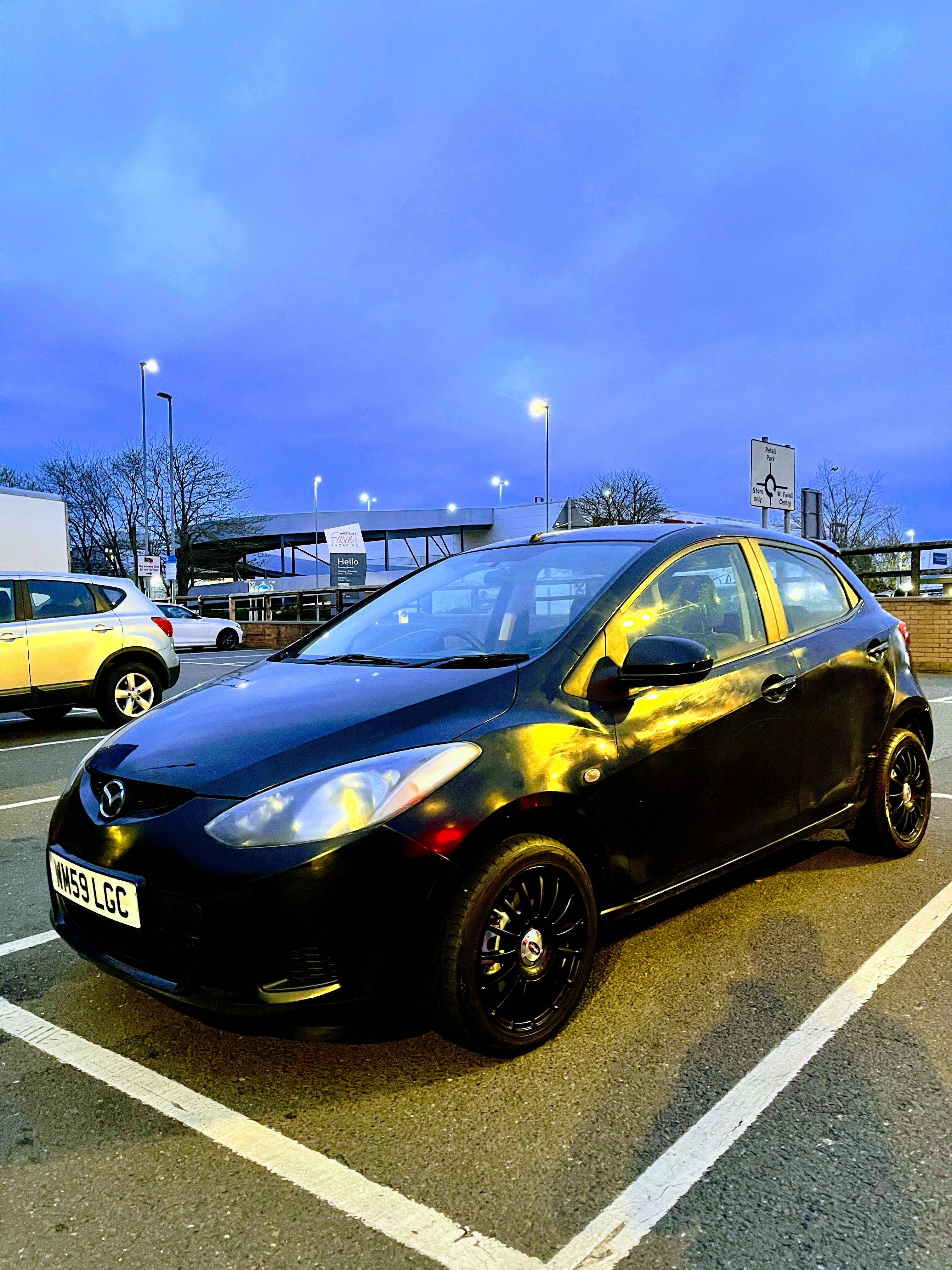 Front of a car lined up for a pre-purchase health check